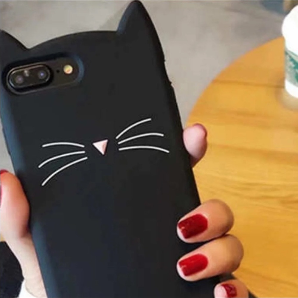 iPhone 7 Plus Black Cat Case